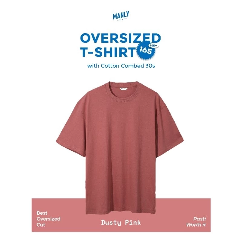 MANLY OVERSIZED DUSTY PINK with BEST CUT OVERSIZE