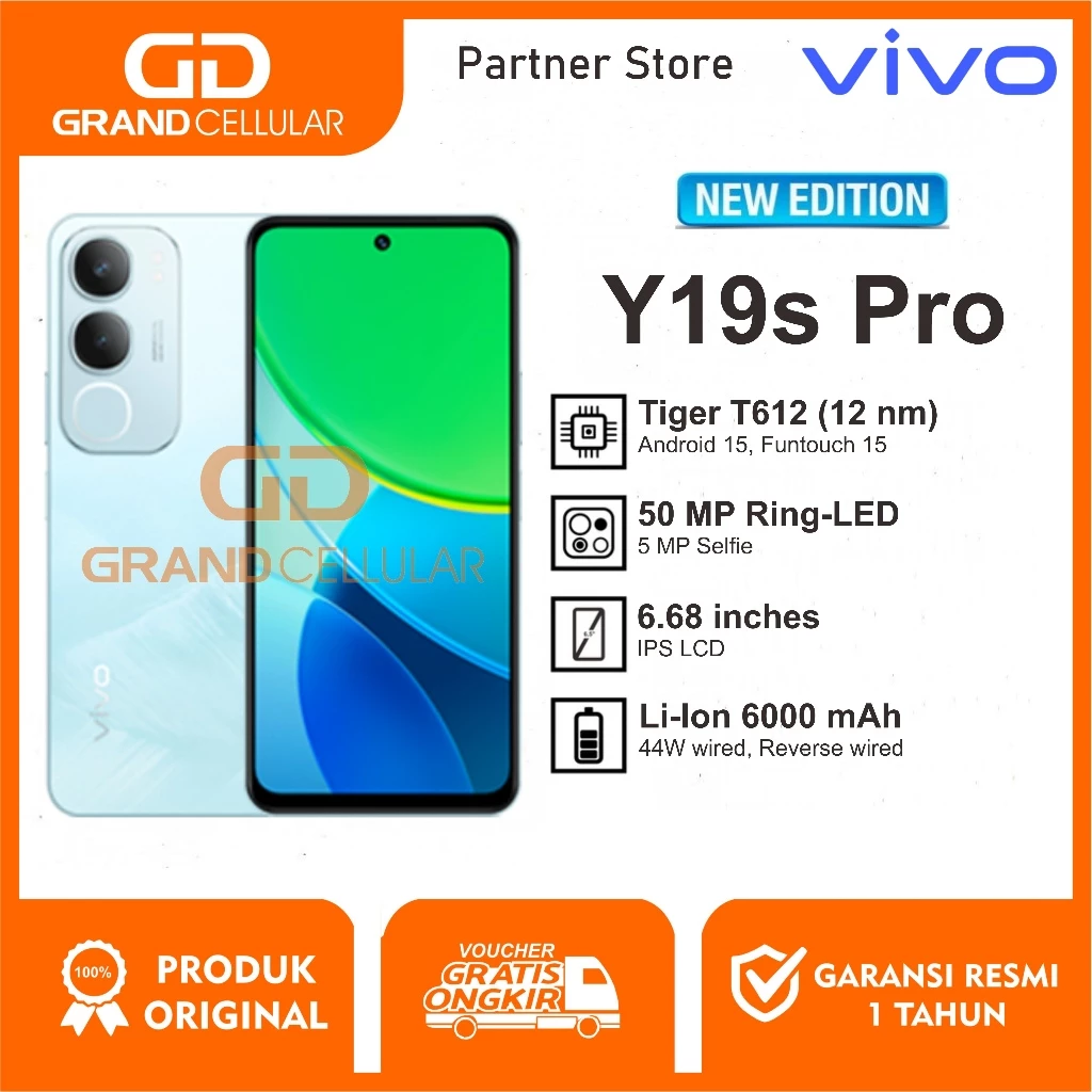 Vivo Y19s Pro [6/128GB] - [4/64GB] Garansi Resmi