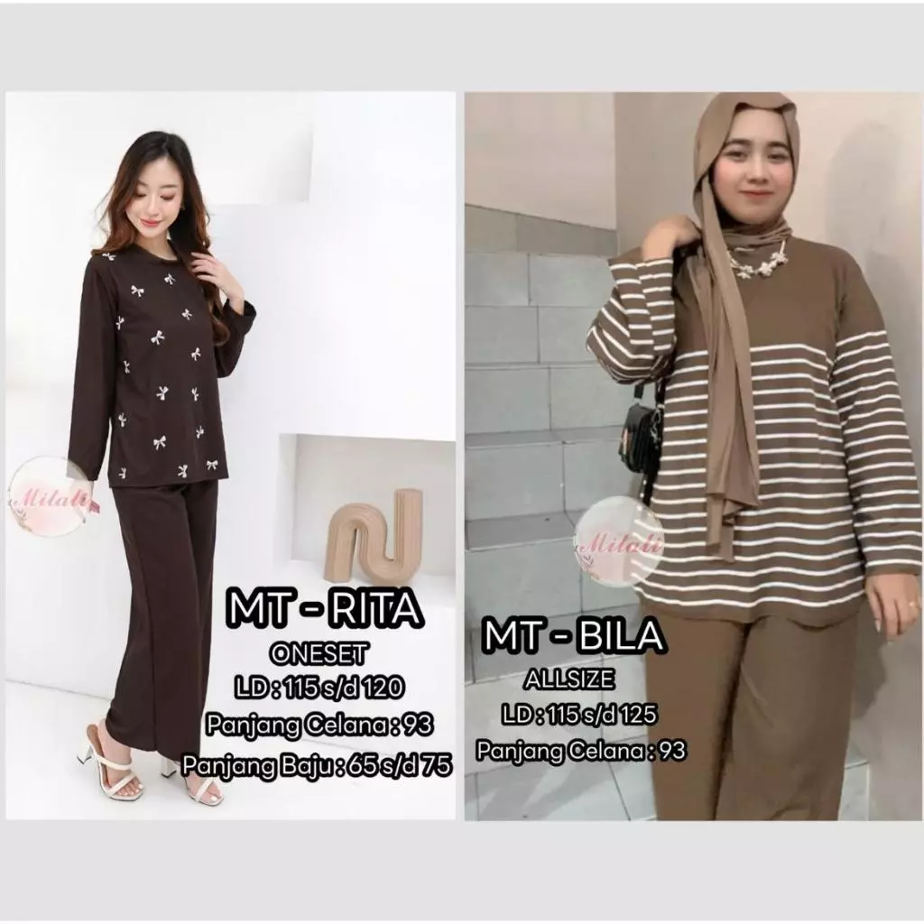 D - Paket Bundling Exclusive Oneset Rita GRATIS Oneset Bila