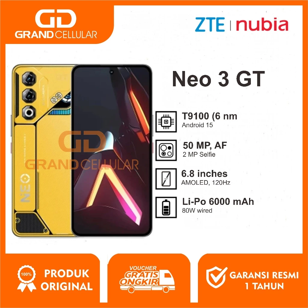 ZTE Nubia NEO 3 GT 8/256GB Garansi Resmi