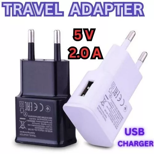 Travel Adapter USB Charger 5V 2.0A USBO for Smartphone Head Charger Kepala Casan Pengisi Daya Gadget Elektronik
