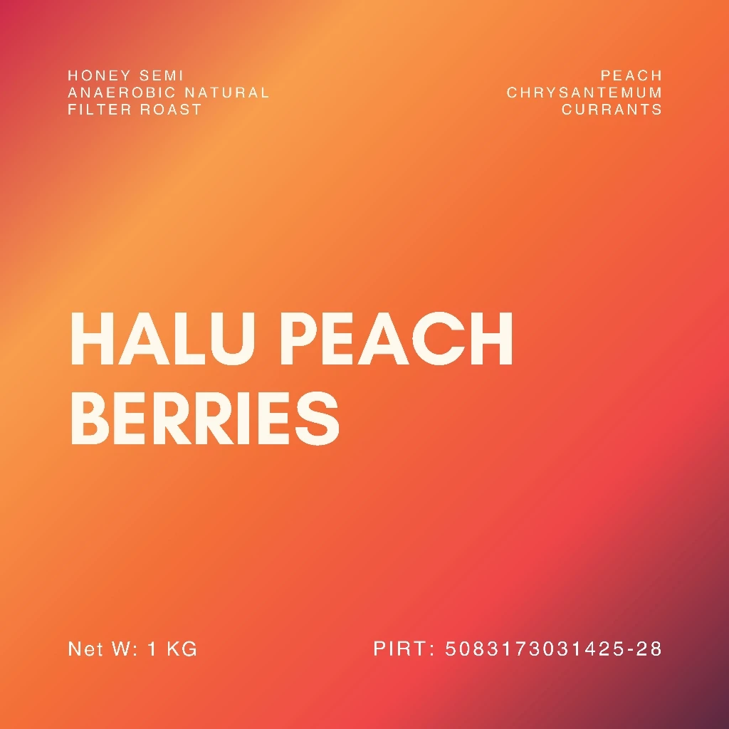 Biji Kopi 1Kg Halu Peach Arabika Roasted Beans Specialty Coffee
