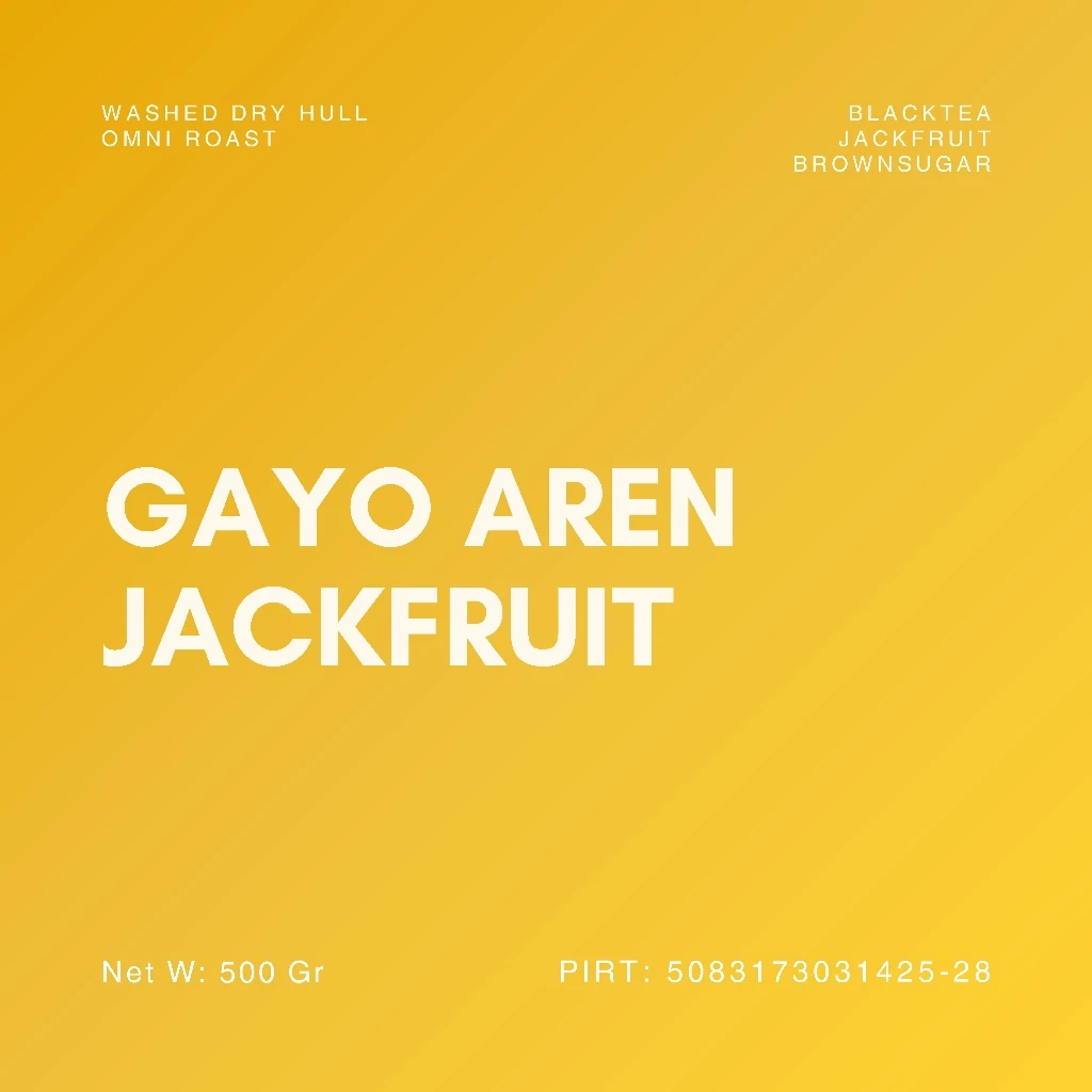 Biji Kopi 500 Gr Gayo Arabica Jackfruit Roasted Beans Specialty Coffee