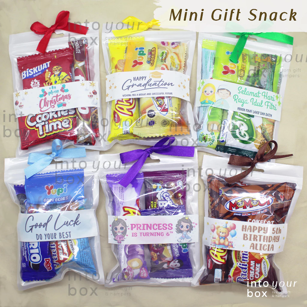 Mini Gift Snack - mini hampers lebaran/ulang tahun/wisuda/sempro/freebies