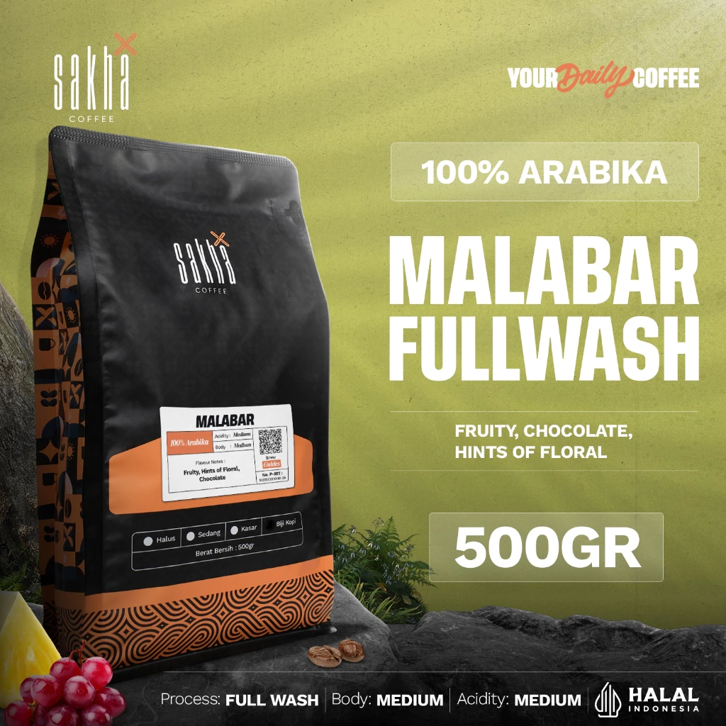 Kopi Arabika Malabar Jawa Barat Arabica Coffee Beans 500gr Biji Bubuk