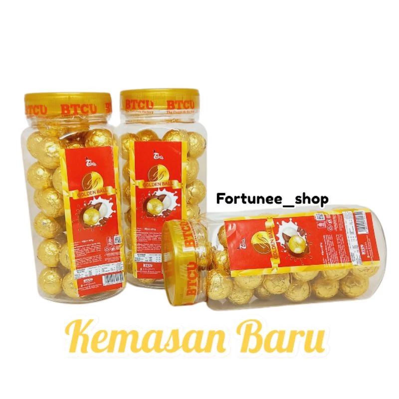 Tobelo Golden Ball / Isi 40 / Cokelat Lebaran / Cokelat Bola / Snack Lebaran / Hampers Lebaran