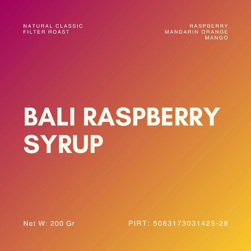 Biji Kopi 200gr Bali Arabica Raspberry Roasted Beans Specialty Coffee