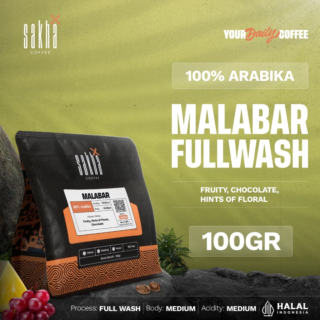 Kopi Arabika Malabar Jawa Barat Arabica Coffee Beans 100gr Biji Bubuk
