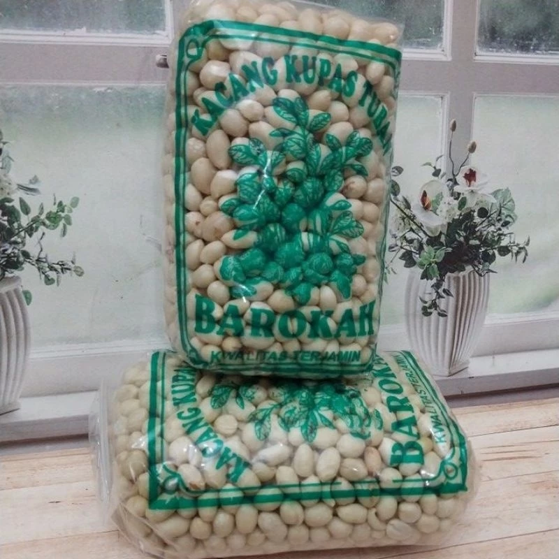 KACANG KUPAS KEMSAN BULET GURIH CEMILAN BUWAT LEBARAN DAN SEHARI HARI GURIH kemasan (350g)..x1pcs