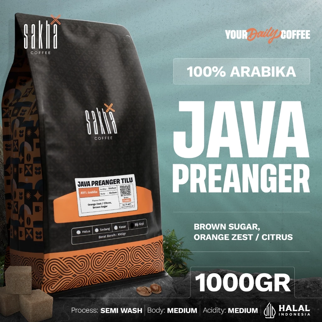 Biji Kopi Bubuk Arabika Java Preanger Tilu Tiwus Pangalengan Arabica Coffee Bean Espresso Manual 1Kg