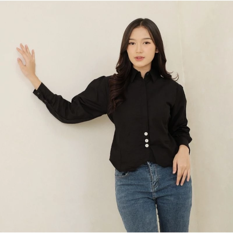 Sanju Blouse - Halinka Shirt Korean Blouse