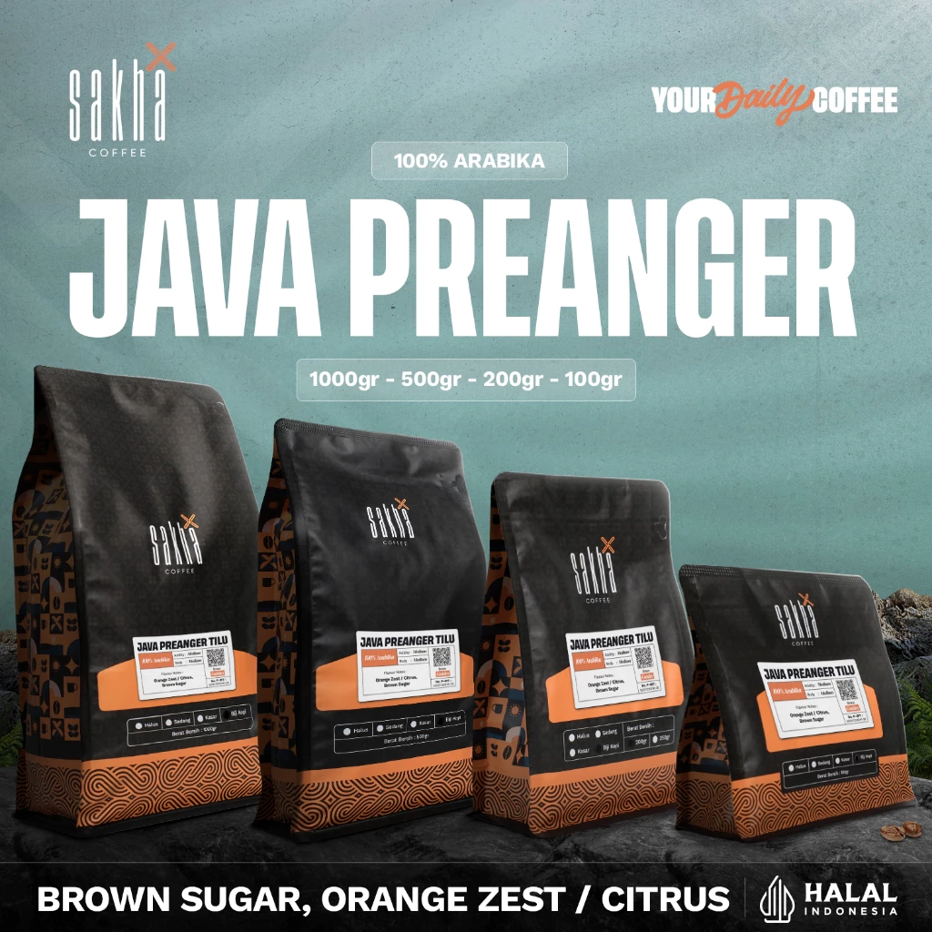 Kopi Arabika Java Preanger Tilu Pangalengan Tiwus Arabica Coffee Bean Biji Bubuk Coffe Roasted Beans