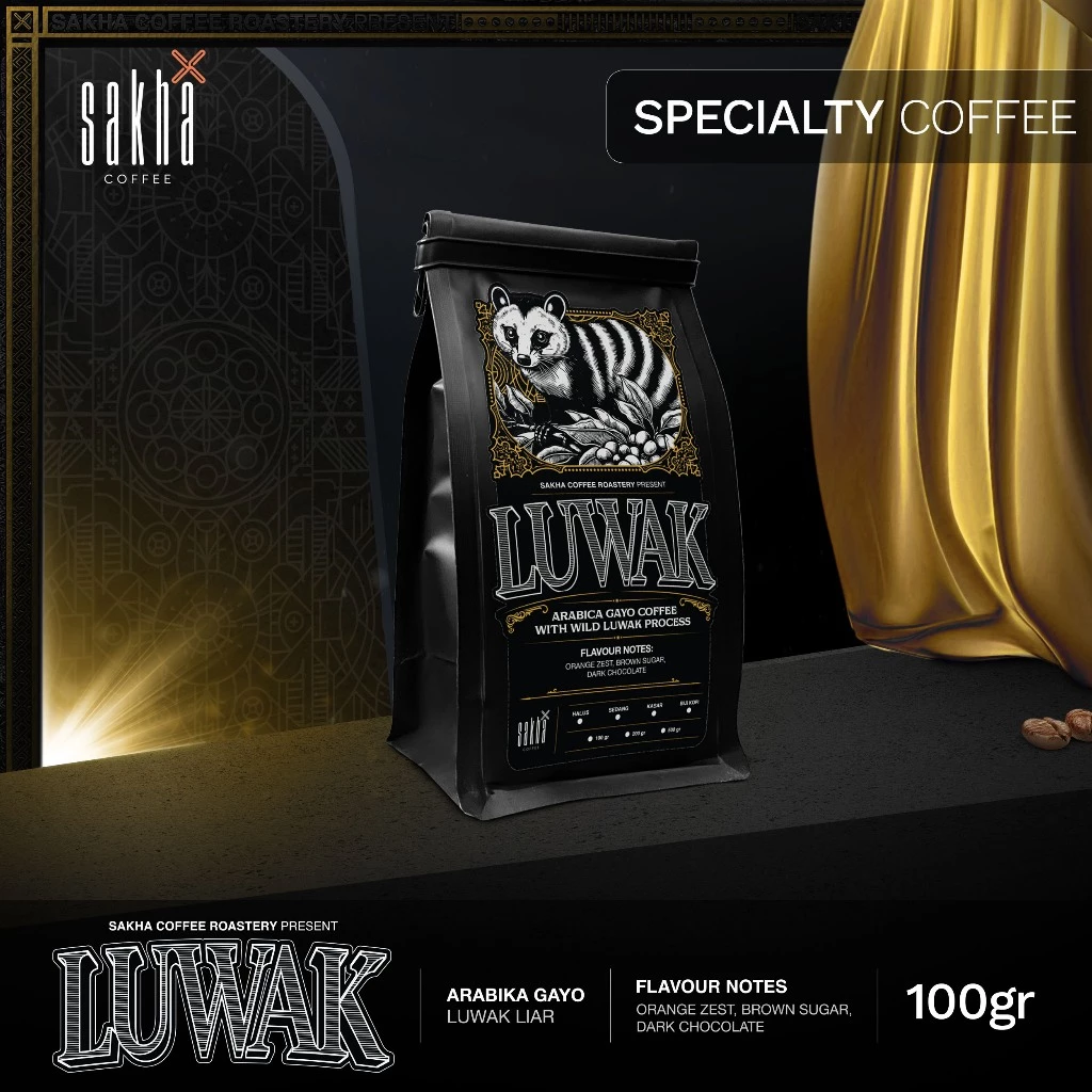 Kopi Luwak Liar Arabika Gayo Aceh Arabica Coffee Roast Beans 100gr Biji Bubuk Espresso Manual Brew