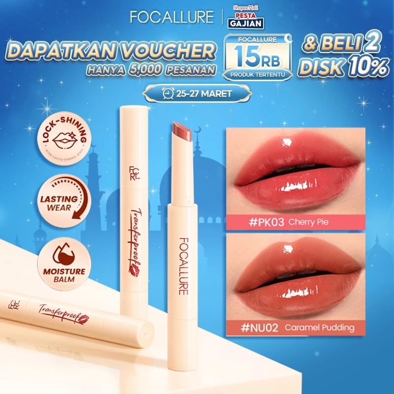 [NEW]FOCALLURE Glossy Lip Balm Lock-shining Moisturizing Plump#TransferproofHero