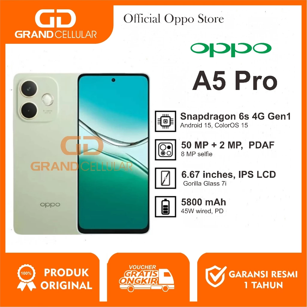 Oppo A5 Pro [8/256GB] - [8/128GB] Garansi Resmi