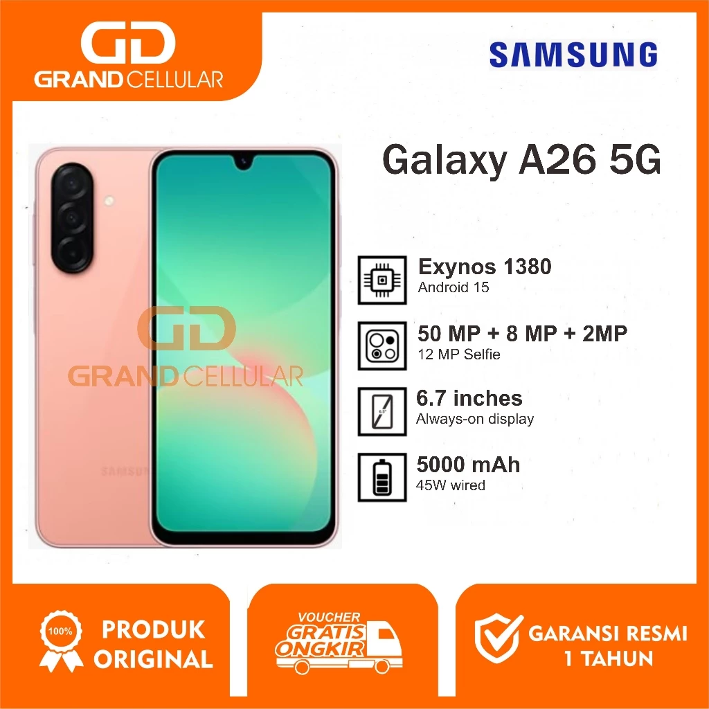 Samsung A26 5G 8/256GB Garansi Resmi