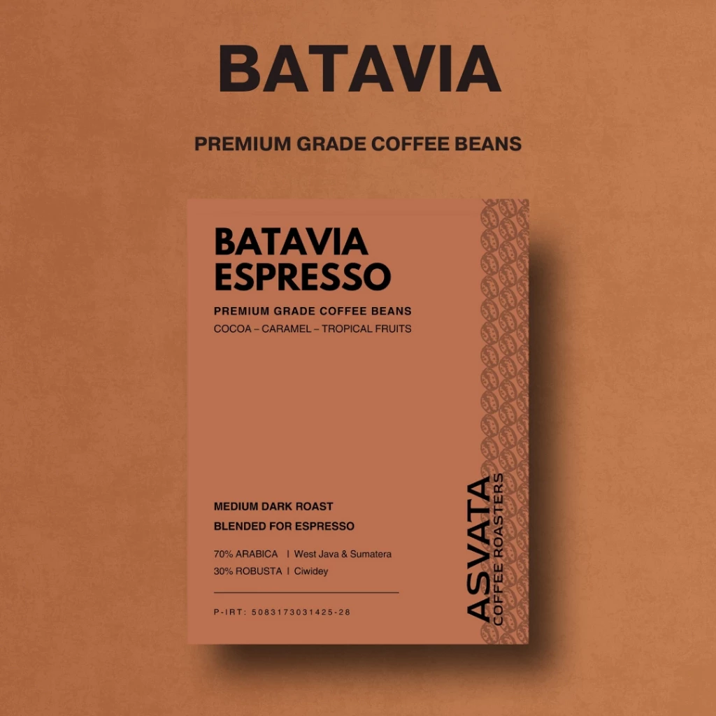 Biji Kopi Batavia Espresso Blend 1KG Arabika Robusta Roasted Beans