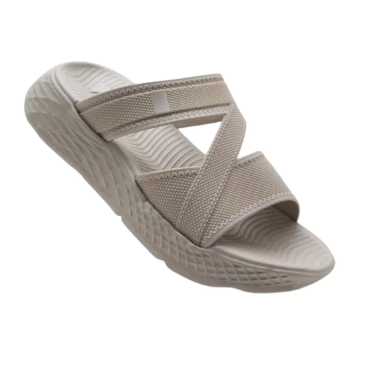 Sandal Wanita Slide Slip On Wedges Kekinian Korean Style Terbaru