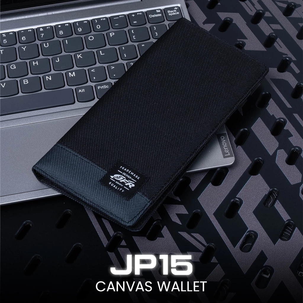 JFR Dompet Panjang Pria Bahan Kanvas JP15