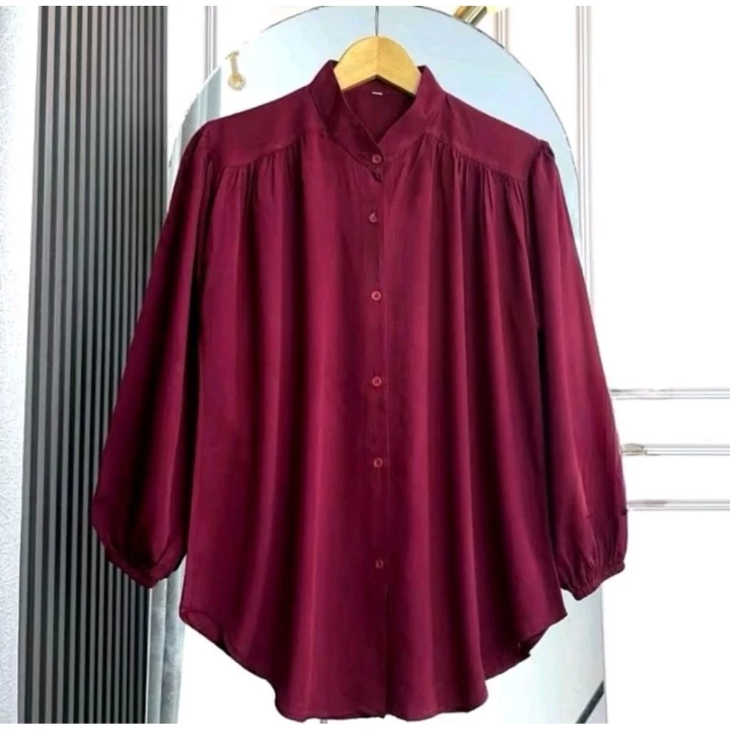 Amena Blous Kemeja Wanita Rayon Twil Premium
