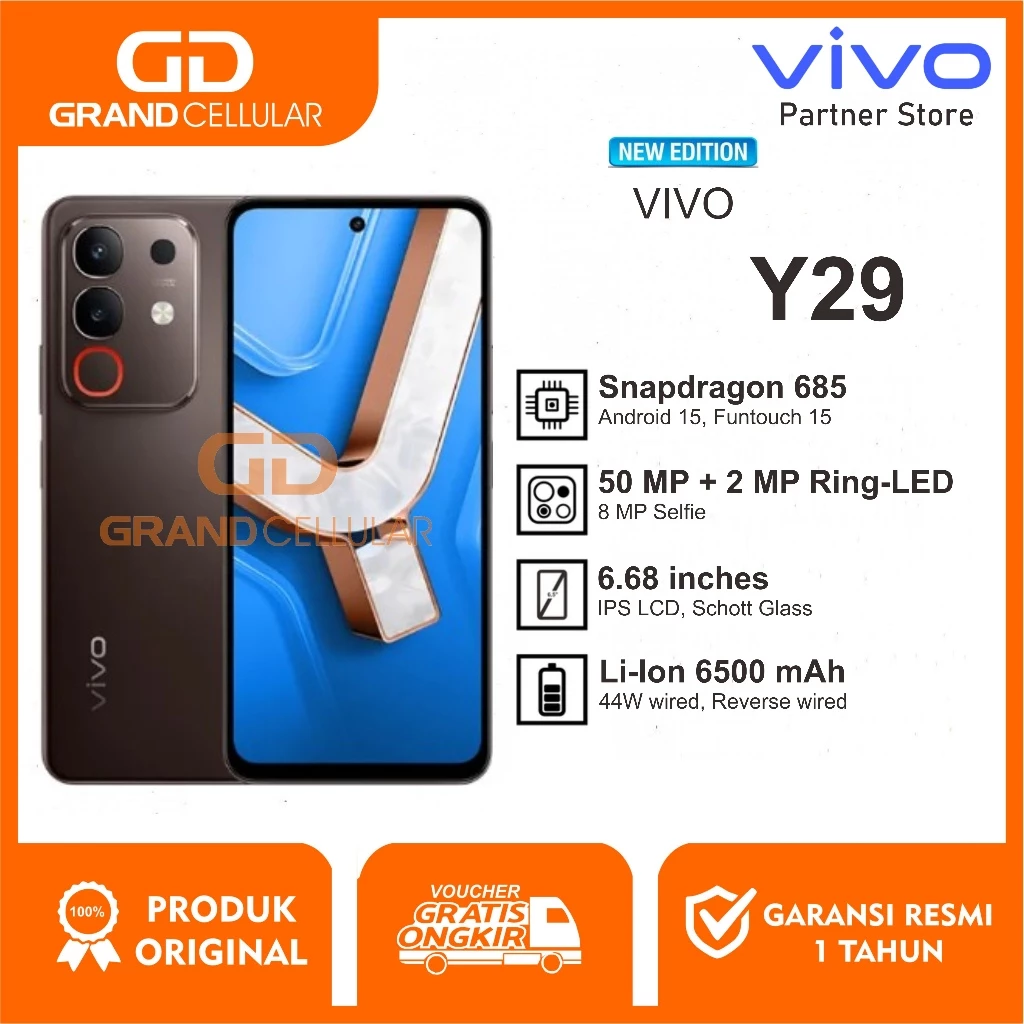 VIVO Y29 [8/256GB] - [8/128GB] - [6/128GB] Garansi Resmi