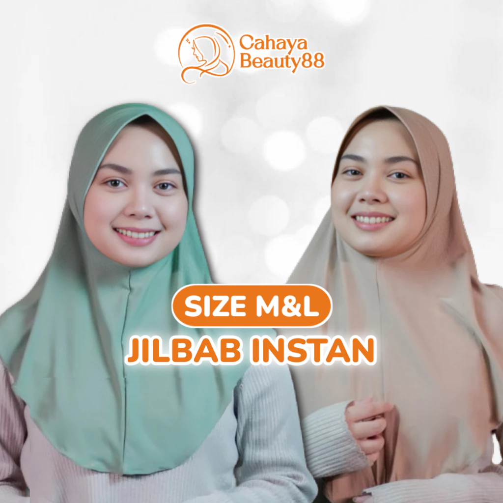 Jilbab Instan Kerudung Hijab Bergo Sport Size M & L - Warna Lengkap