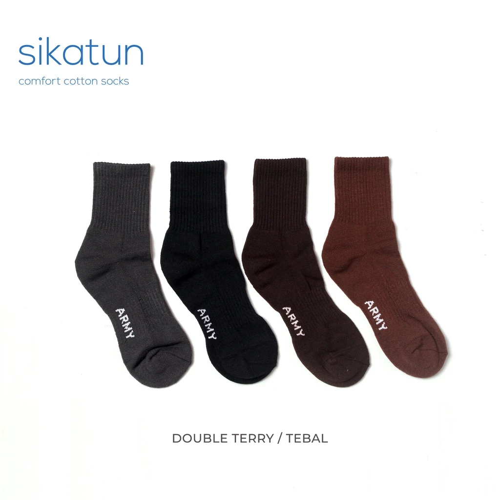 Sikatun Double Terry - Kaos Kaki PDL Tebal