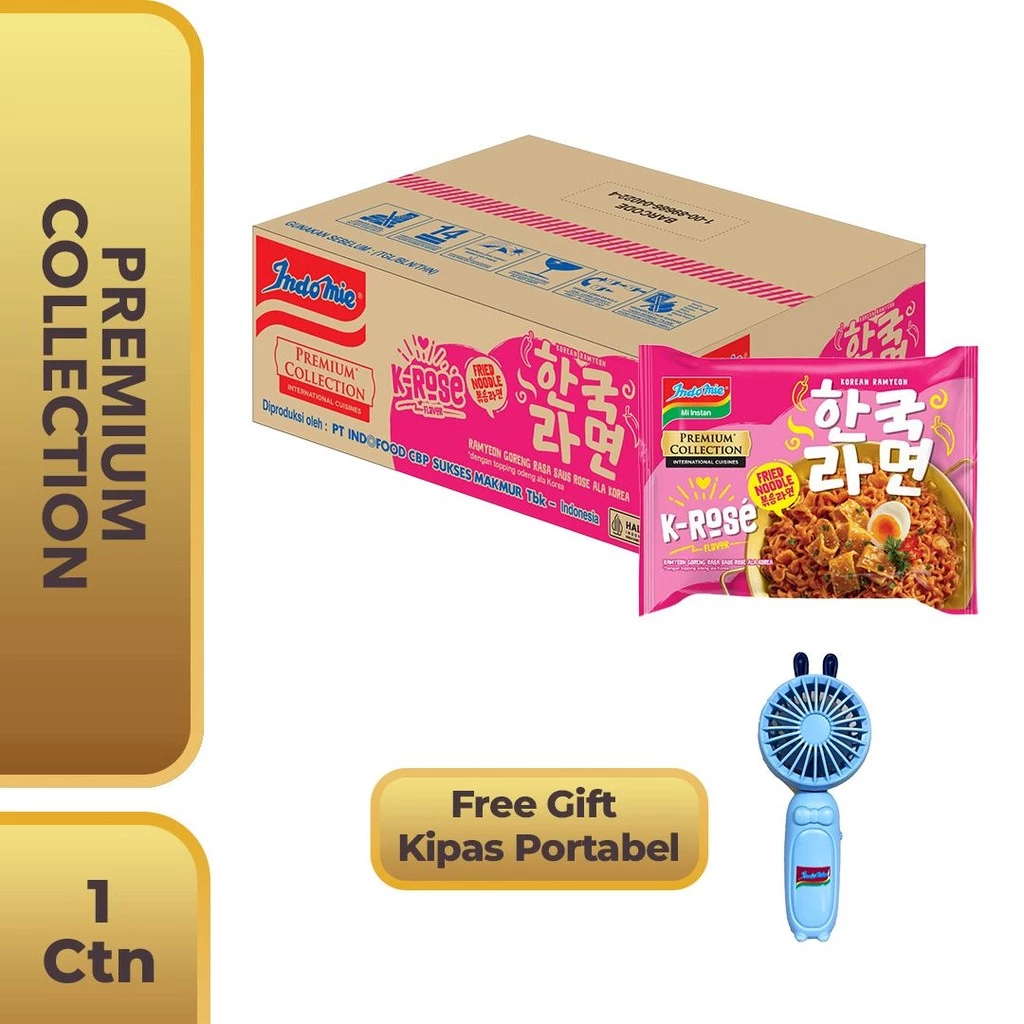 1 Carton Indomie Korean K-Rose GET Kipas Portable