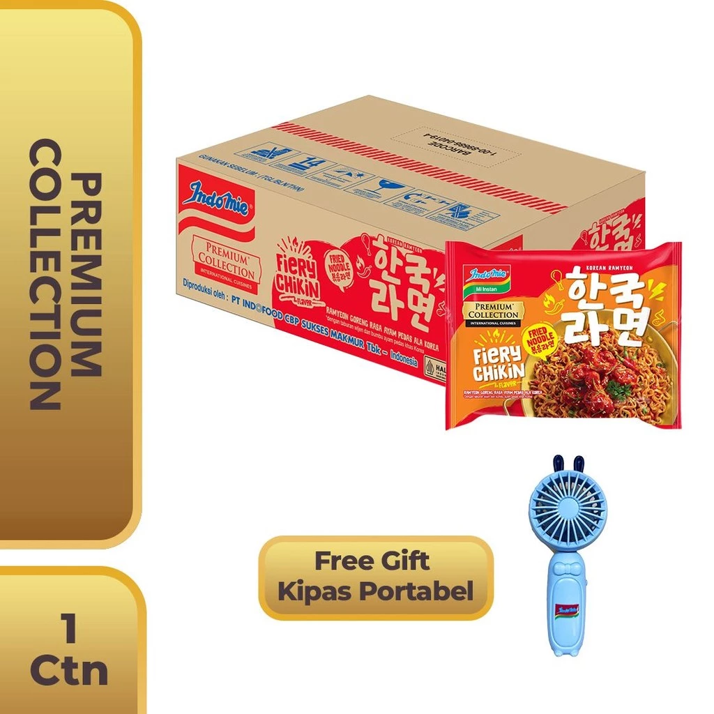 1 Carton Indomie Korean Fiery Chickin GET Kipas Portable