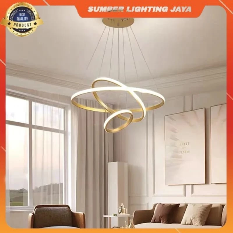 ✌COD & READY STOK✌ LAMPU HIAS RING MEWAH 3 WARNA / LAMPU LANGIT LANGIT ELEGAN