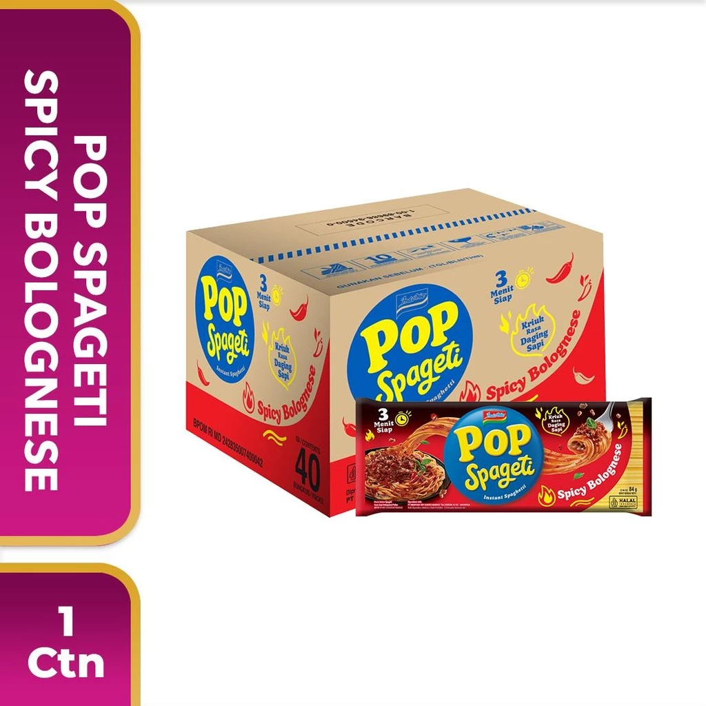 CTN - Pop Spageti Spicy Bolognese 84 Gr
