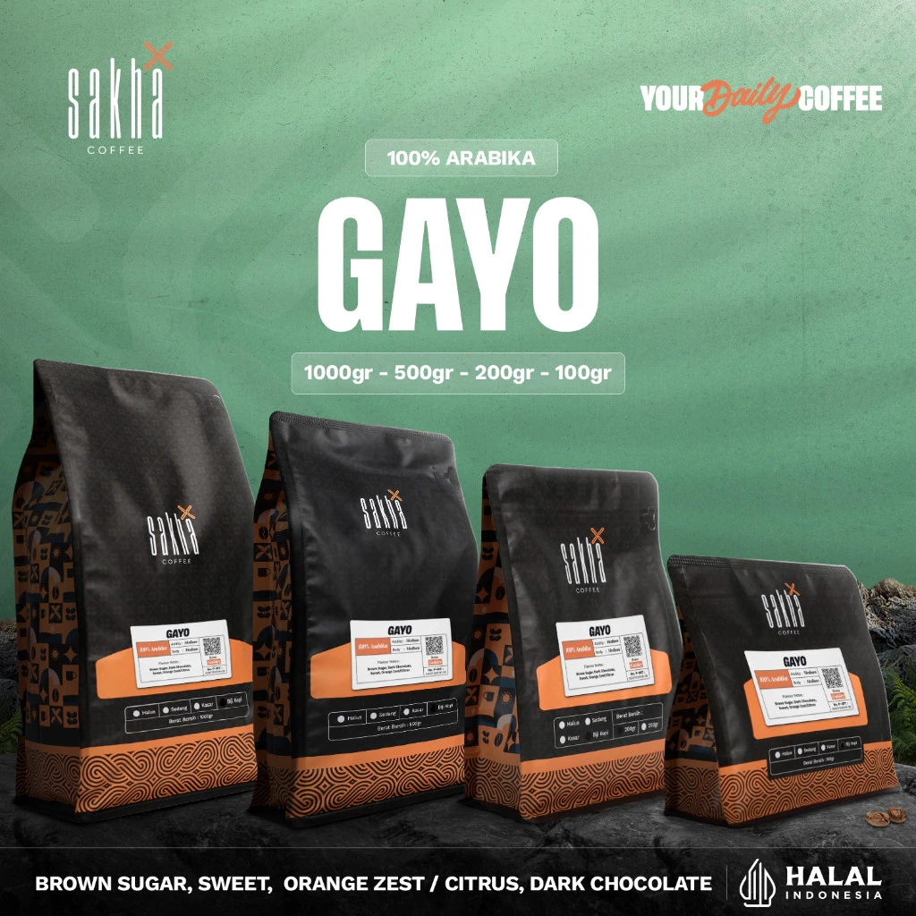 Kopi Arabika Gayo Aceh Arabica Coffee Espresso Dan Manual Brew Roast Beans Biji Bubuk Coffe Roastery